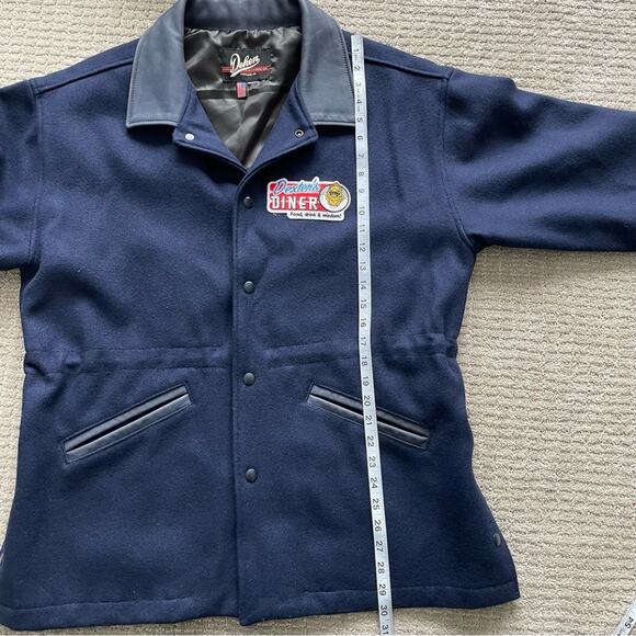 Dehen Vintage Wool and Leather Navy Jacket Size XL - Picture 11 of 13